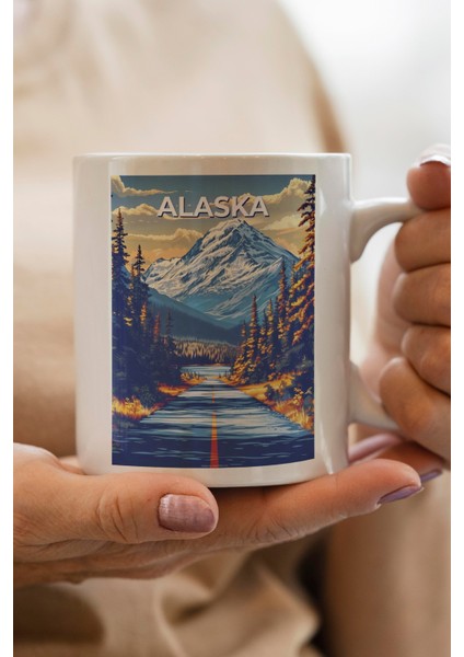 Alaska Baskılı Kupa Bardak