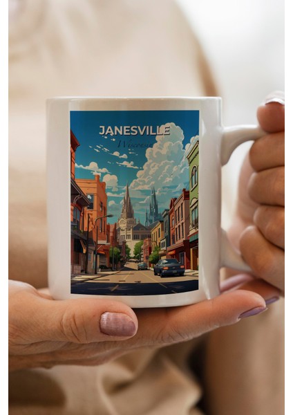 Janesville Baskılı Kupa Bardak