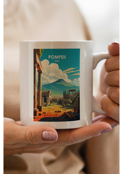 Pompeii- Italy Baskılı Premium Kupa Bardak