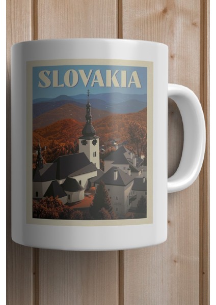Slovakia- Slovakya Baskılı Premium Kupa Bardak fiyatları
