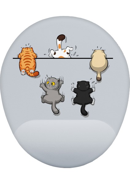 Yaramaz Kediler Bilek Destekli Mouse Pad