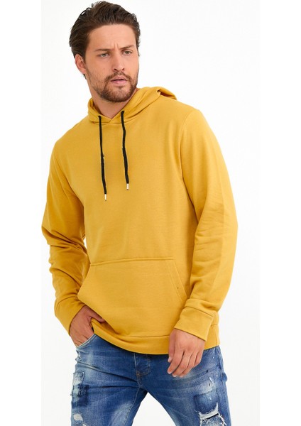 Erkek Kapşonlu Rahat Kalıp Içi Polarlı 3 Iplik Kalın Sweatshırt SPR25SW55 fiyatları