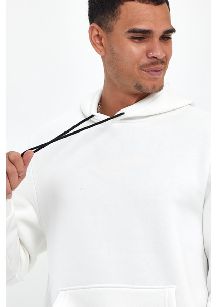Erkek Kapşonlu Rahat Kalıp Içi Polarlı 3 Iplik Kalın Sweatshırt SPR25SW55 fiyatları
