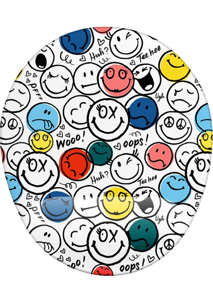 Smile Desenli Bilek Destekli Mouse Pad