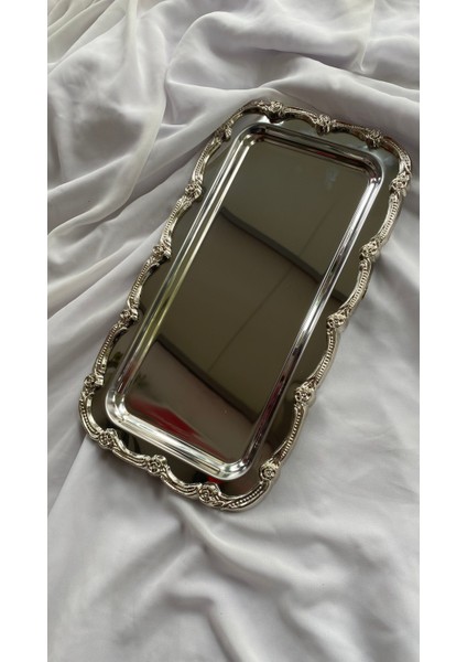 Nişan Tepsisi Söz Tepsisi Gümüş Renkli Söz Tepsisi Damat Kahvesi Nişan modelleri