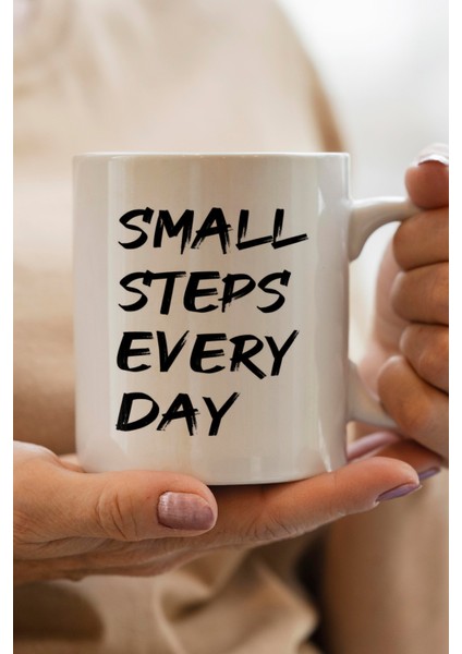 Small Steps Baskılı Kupa Bardak