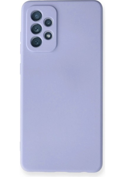 Samsung Galaxy A72 Kılıf Nano Içi Kadife Silikon - Lila
