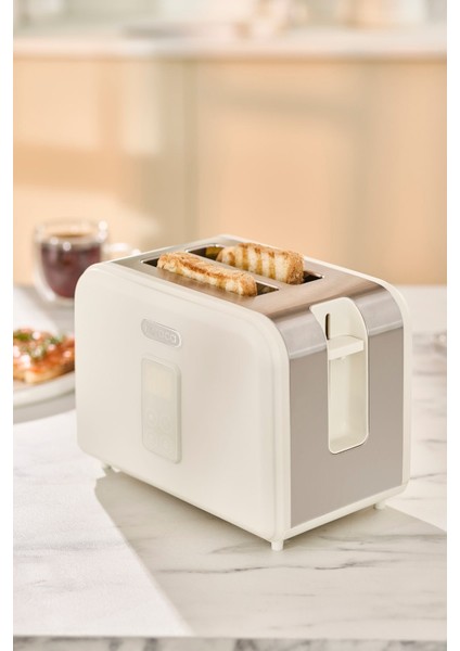 Bej Retro Ekmek Kızartma Makinesi, Pratik ve Şık Tasarım fırsatları