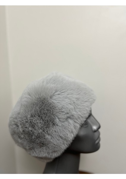 Kadın Kışlık Kalpak Şapka - Peluş Dış, Iç Astar, Sıcak ve Şık (2 Numara 58 Cm)