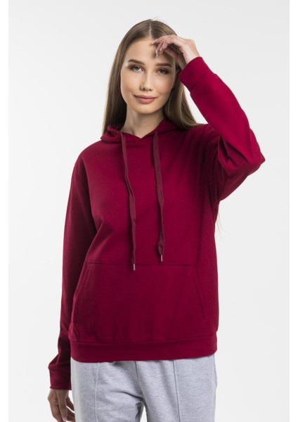 Süperlife Kadın Kapşonlu Regular Fit Ince Sweatshirt SPR21K55 fiyatları