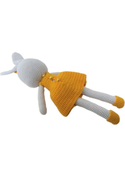 Sarı Elbiseli Oyuncak Tavşan Amigurumi Oyun Arkadaşı fırsatları
