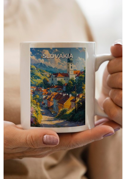 Slovakya Baskılı Kupa Bardak