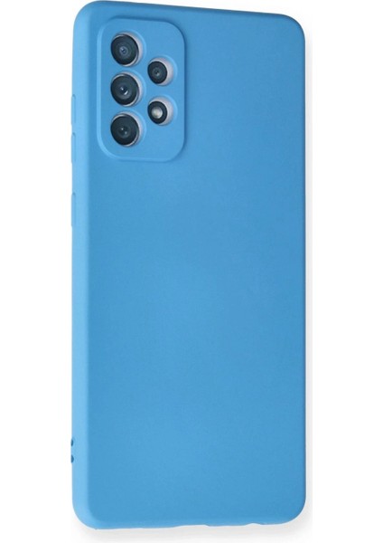Samsung Galaxy A72 Kılıf Nano Içi Kadife Silikon - Mavi fiyatları