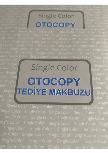 Otokopili Tediye Makbuzu modelleri