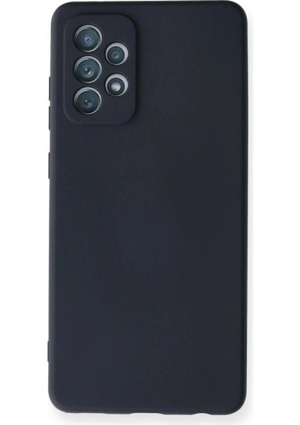 Samsung Galaxy A72 Kılıf Nano Içi Kadife Silikon - Lacivert