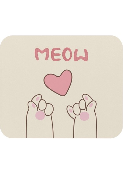 Sevimli Pembe Mouse Pad, 21X17 Cm, Kaymaz Taban, Ev, Ofis ve Oyun Için Rahat ve Yumuşak Mousepad