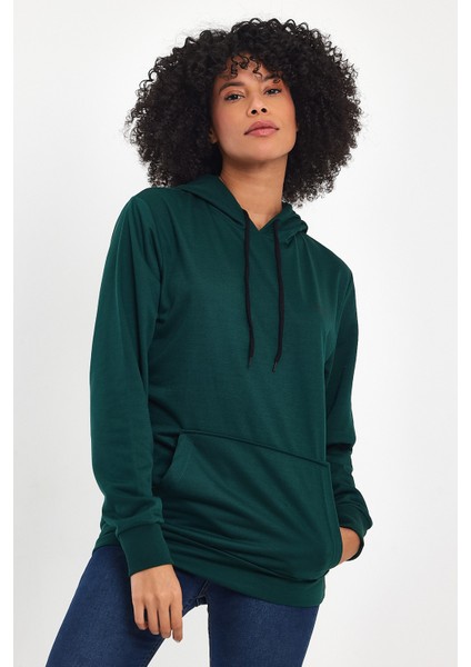 Süperlife Kadın Kapşonlu Regular Fit Baskılı Ince Sweatshirt SPR21K61 indirimleri
