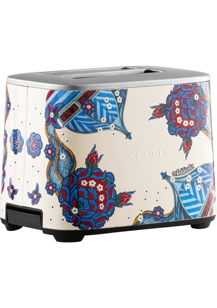 Retro Bej Çini Ekmek Kızartma Makinesi, Şık ve Kullanışlı Ev Gereçleri modelleri