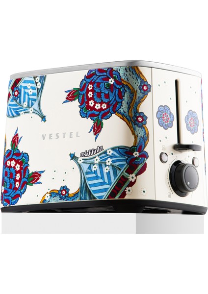 Retro Bej Çini Ekmek Kızartma Makinesi, Şık ve Kullanışlı Ev Gereçleri indirimleri