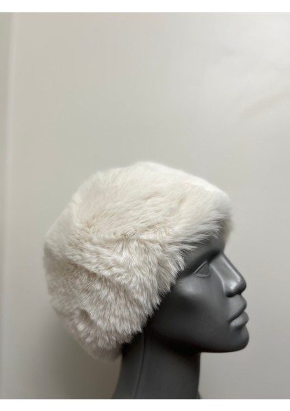 Kadın Kışlık Kalpak Şapka - Peluş Dış, Iç Astar, Sıcak ve Şık (2 Numara 58 Cm) fiyatları