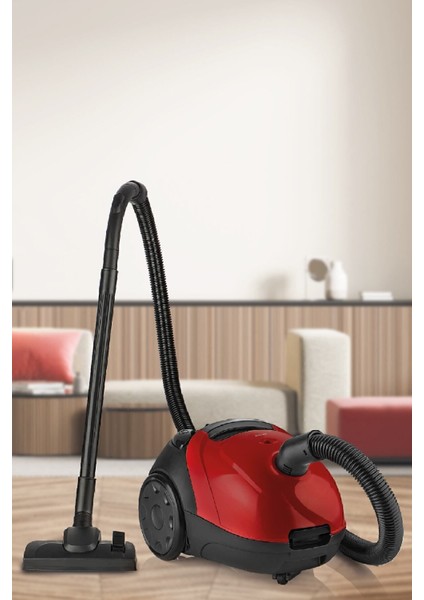 Kırmızı Yıkanabilir Toz Torbalı Elektrikli Süpürge 2,5l 900W 5 Yıl Garantili indirimleri