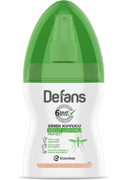 Defans Sinek Kovucu Vücut Losyonu Protect 100 ml