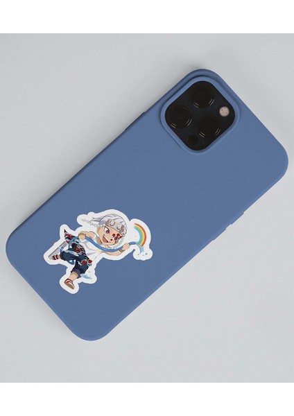 Gyomei Himejima -Tengen Uzui-Demon Slayer Parlak Kağıt 2 Li Set Anime Sticker Çıkartma-Kimetsu No Yaiba modelleri