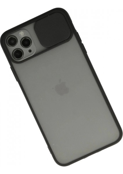 iPhone 11 Pro Kılıf Palm Buzlu Kamera Sürgülü Silikon - Siyah fiyatları