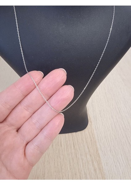 925 Ayar Gümüş Sade,düz, Forse Zincir Kolye fiyatları