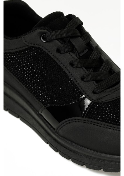 324545T.Z 5pr Siyah Kadın Spor Ayakkabı