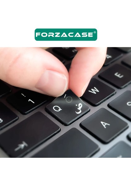 Arapça Arabic Q Klavye Etiketi Laptop Macbook Pc Harf Sticker Çıkartma - FC757 fiyatları