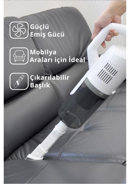 2'li Elektrikli Süpürge, Dikey, 600W, Beyaz, Çok Fonksiyonlu, Kolay Kullanım fırsatları