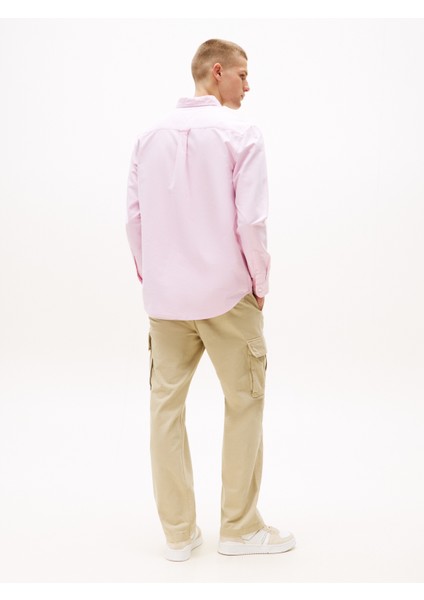 Tjm Reg Oxford Shırt Ext Erkek Pembe Gömlek - DM0DM21298 fırsatları