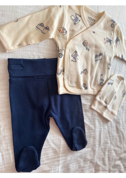 Organik Temalı 3'lü Bebek Zıbın Seti fiyatları