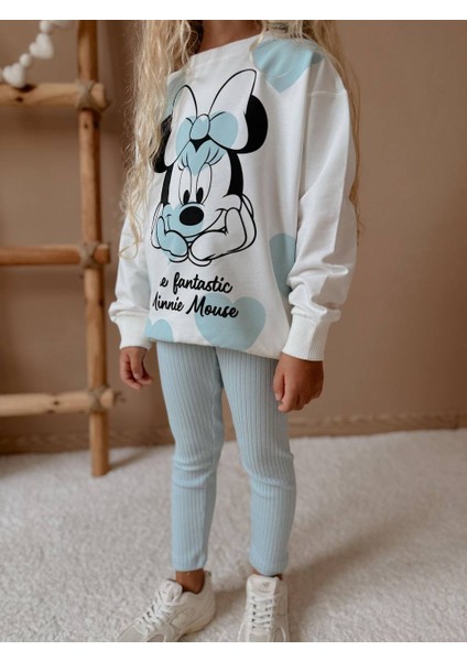Kız Çocuk Minnie Modelli Taytlı Takım fiyatları