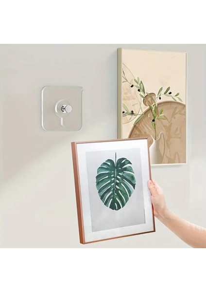 10 Adet Duvar Delmeden Zarar Vermeden Yapışkanlı Askılık Çivi Şeffaf Güçlü Iz Bırakmaz Tablo Yapışan fırsatları