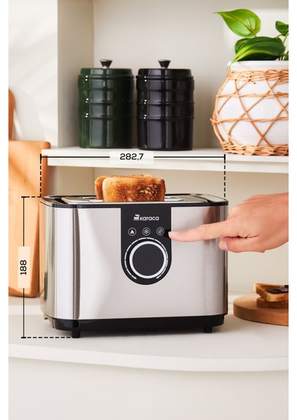 Şık ve Dayanıklı Inox Ekmek Kızartma Makinesi - 2303, Modern Tasarım ile Mutfağınıza Şıklık Katın indirimleri