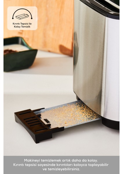 Şık ve Dayanıklı Inox Ekmek Kızartma Makinesi - 2303, Modern Tasarım ile Mutfağınıza Şıklık Katın
