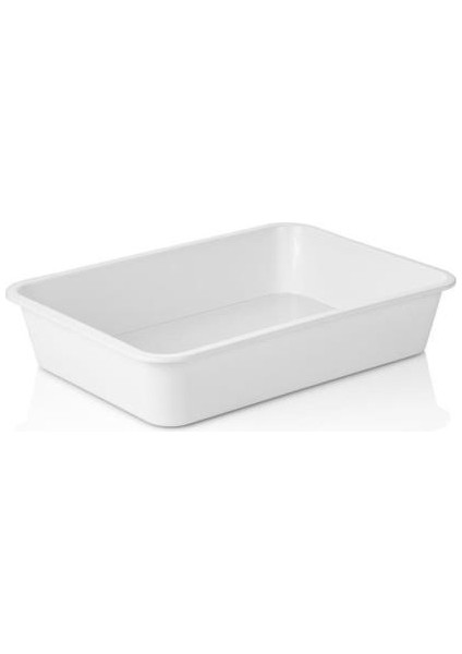 2 No Köşeli Küvet Sert Plastik Peynir Küveti Çok Amaçlı Küvet 3,2lt 21X30CM