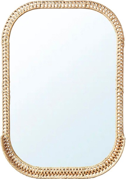 Duvar Aynası, Rattan, 53X76 cm