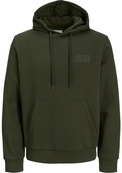 Erkek Kapüsonlu Logo Baskili Sweatshirt - Corplogo