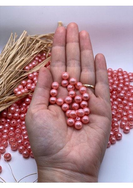 8 mm A.kalite Plastik Inci Boncuk (50 GRAM-200 Adet) Takı Çanta Aksesuar Boncuğu fiyatları