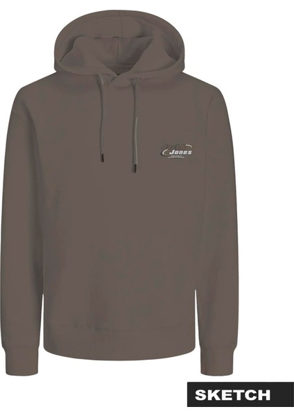 Erkek Kapüsonlu Logo Baskili Sweatshirt - Boost