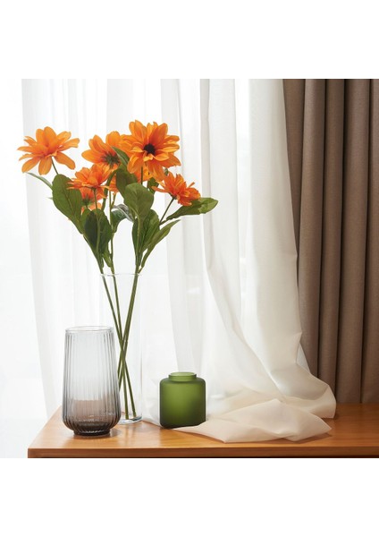 Yapay Çiçek, Turuncu, 55 Cm, Güneş Şapkası fiyatları