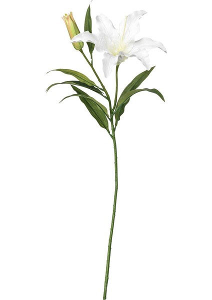 Yapay Çiçek, Beyaz, 85 Cm, Zambak