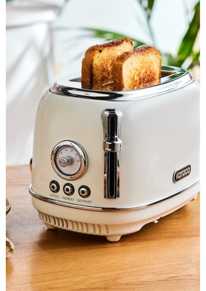 Şık Bej 2 Dilim Kapasiteli Ekmek Kızartma Makinesi modelleri