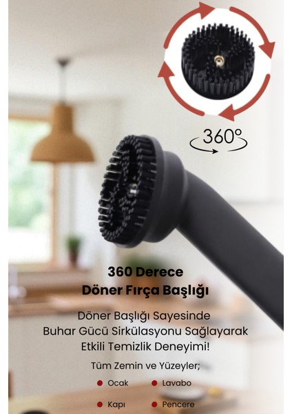 Çok Fonksiyonlu Buharlı Temizlik Makinesi Beyaz ile Temizlikte Mükemmellik