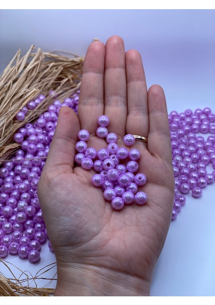 8 mm A.kalite Plastik Inci Boncuk (50 GRAM-200 Adet) Takı Çanta Aksesuar Boncuğu fiyatları