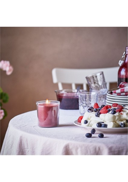 Bardakta Kokulu Mum, Kırmızı, 40 Saat, Yabani Meyveler modelleri