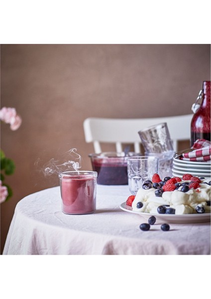 Bardakta Kokulu Mum, Kırmızı, 40 Saat, Yabani Meyveler fırsatları